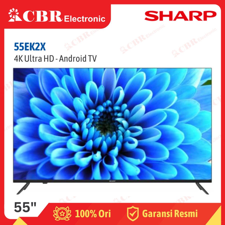 TV SHARP 55inch LED 55EK2X (4K UHD - Android TV)