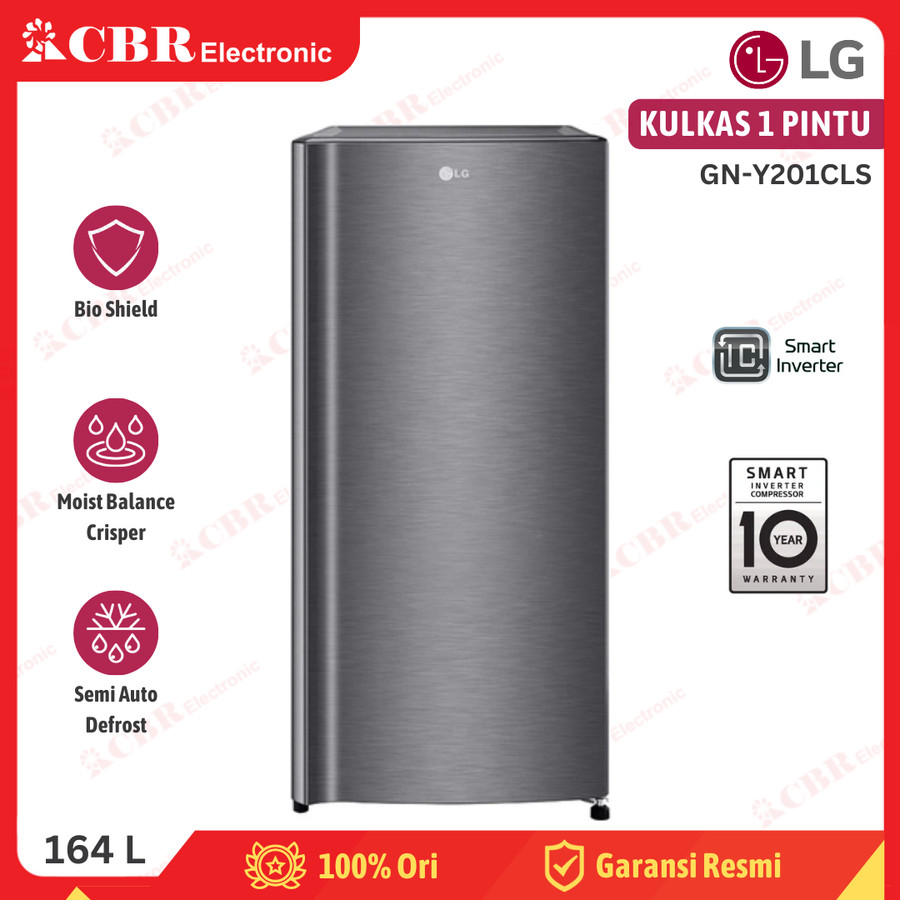 Kulkas LG 1 Pintu GN-Y201CLS / 164 L