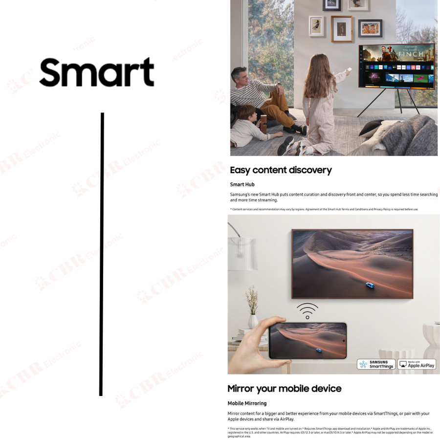 TV Samsung 55inch LED QA55LS03BAKX (4K QLED - Smart TV - The FRAME)