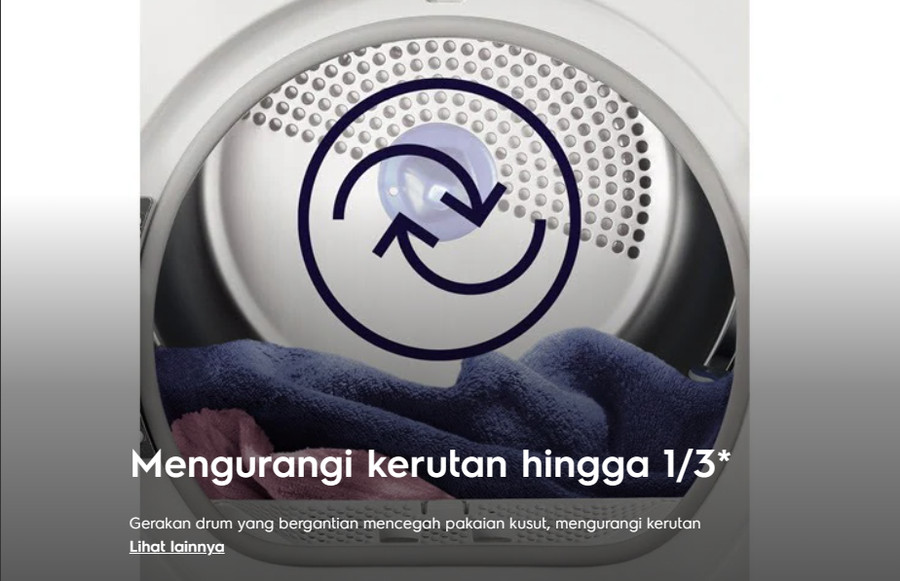 Dryer ELECTROLUX 8.5 Kg EDV854J3WB