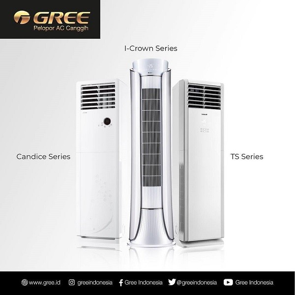 AC Floor Standing GREE 2PK GVC-18TS R-32 (1 PHASE) / (Batam)