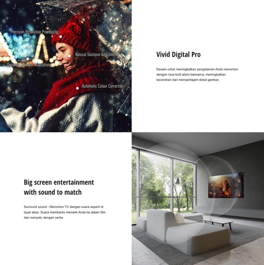TV Panasonic 43 inch LED 43LS600G (FHD - Android 11 - Smart TV)