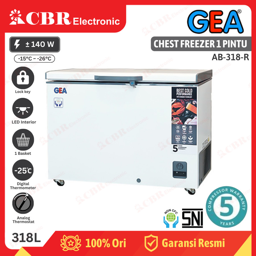FREEZER PETI / CHEST FREEZER GEA AB-318R - 318 L