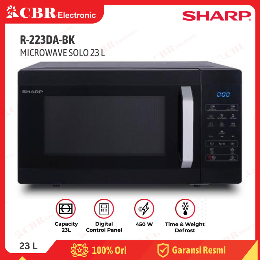 Microwave SHARP R-223DA-BK (23L / Solo)