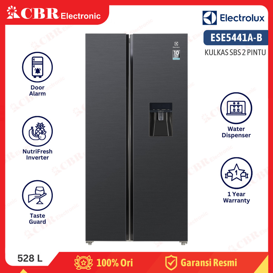 Kulkas ELECTROLUX Side By Side 2 Pintu ESE5441A-B / 528 L