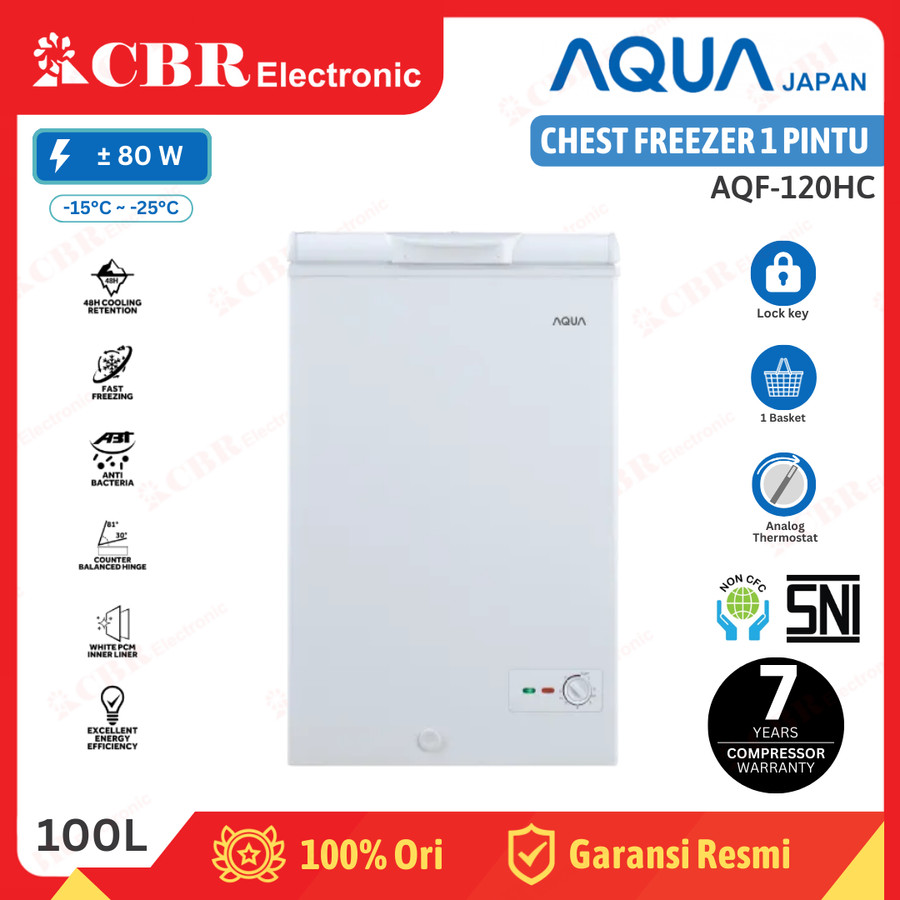 FREEZER PETI - CHEST FREEZER AQUA AQF-120HC / 100 L