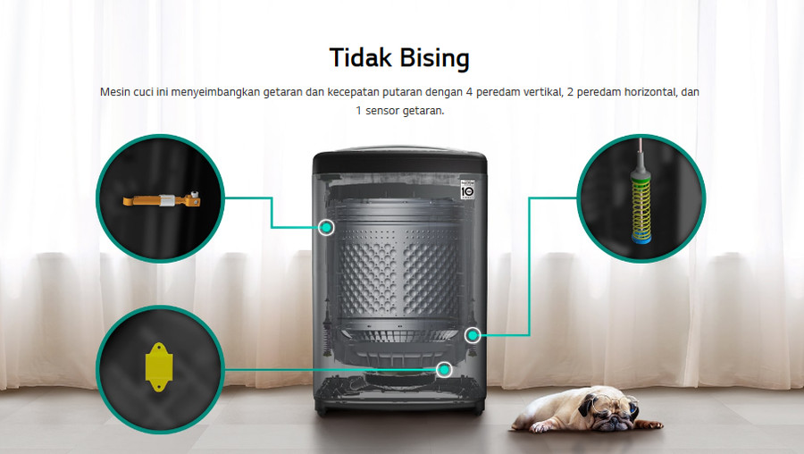 Mesin Cuci LG Top Loading 11 Kg TV2111DV3B