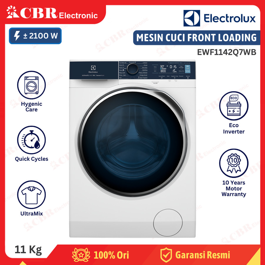 Mesin Cuci ELECTROLUX Front Loading 11 Kg EWF1142Q7WB