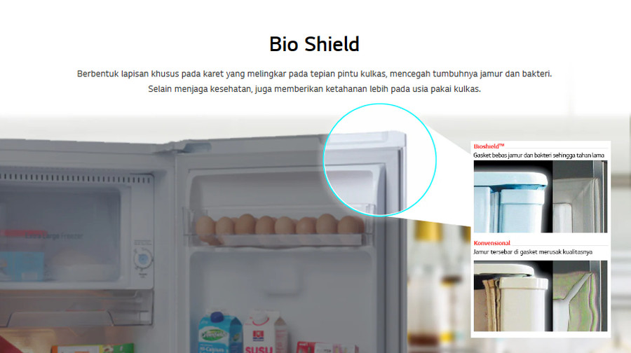 Kulkas LG 1 Pintu GN-Y201CLS / 164 L