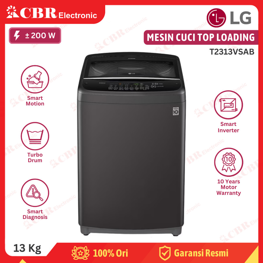 Mesin Cuci LG Top Loading 13 Kg T2313VSAB