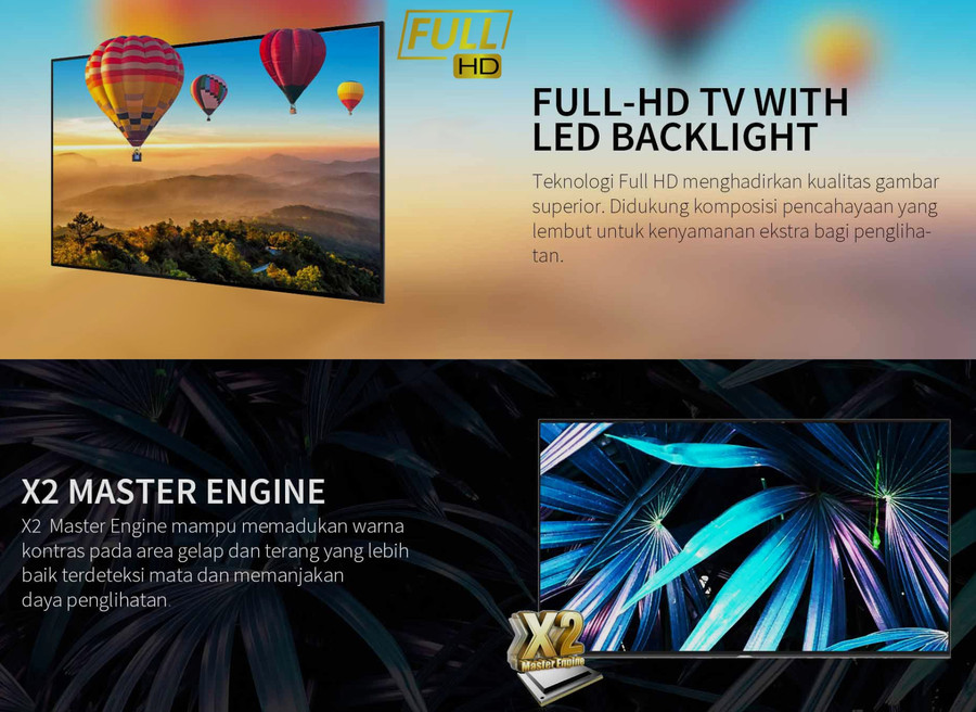 TV SHARP 50inch LED 50AD1I (Full HD - Digital TV)