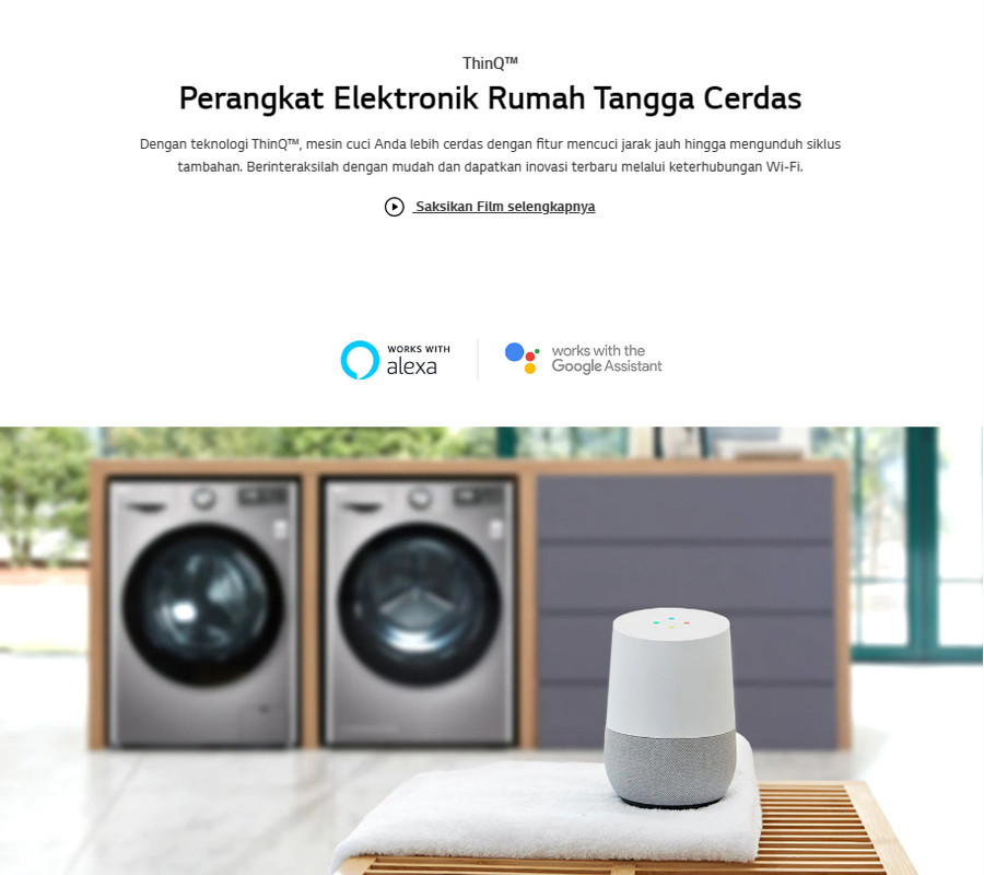 Mesin Cuci LG Front Loading 8.5 Kg FV1285S3VS