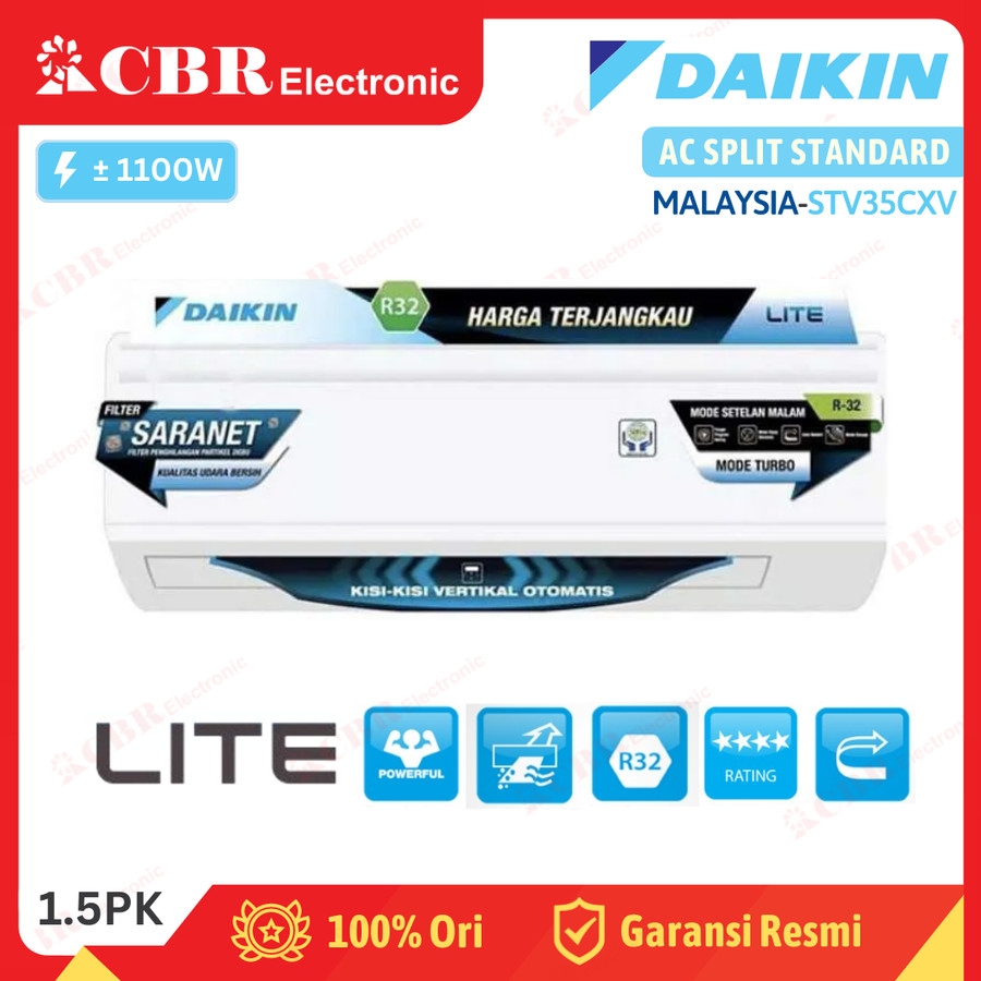 AC DAIKIN 1.5 PK STV35CXV - LITE MALAYSIA (R32)