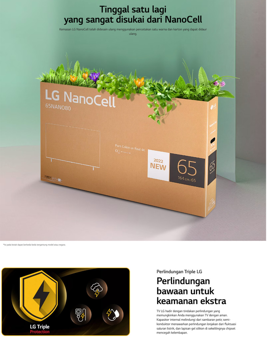 TV LG 43 Inch LED TV 43NANO75SQA (4K NanoCell - Smart TV)