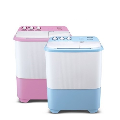 Mesin Cuci SHARP 2 Tabung 9KG ES-T99SJ PK/BL (Hijab Series) 
