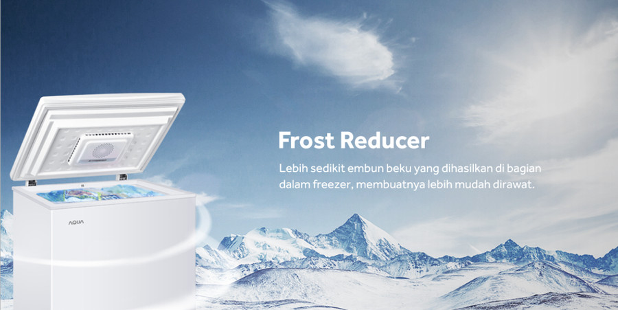 FREEZER PETI - CHEST FREEZER AQUA AQF-150TF / 150L ( UNIFORM & LED )