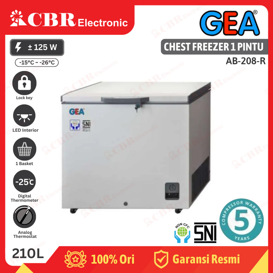 FREEZER PETI / CHEST FREEZER GEA AB-208R - 210 L