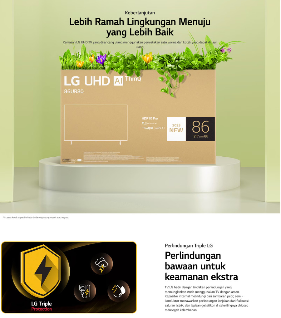 TV LG 50inch LED 50UR7500PSC (4K UHD - Smart TV)