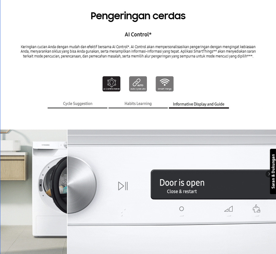 Dryer SAMSUNG 8 Kg DV80T5220TT