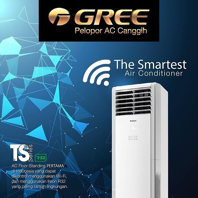 AC Floor Standing GREE 2PK GVC-18TS R-32 (1 PHASE) / (Batam)