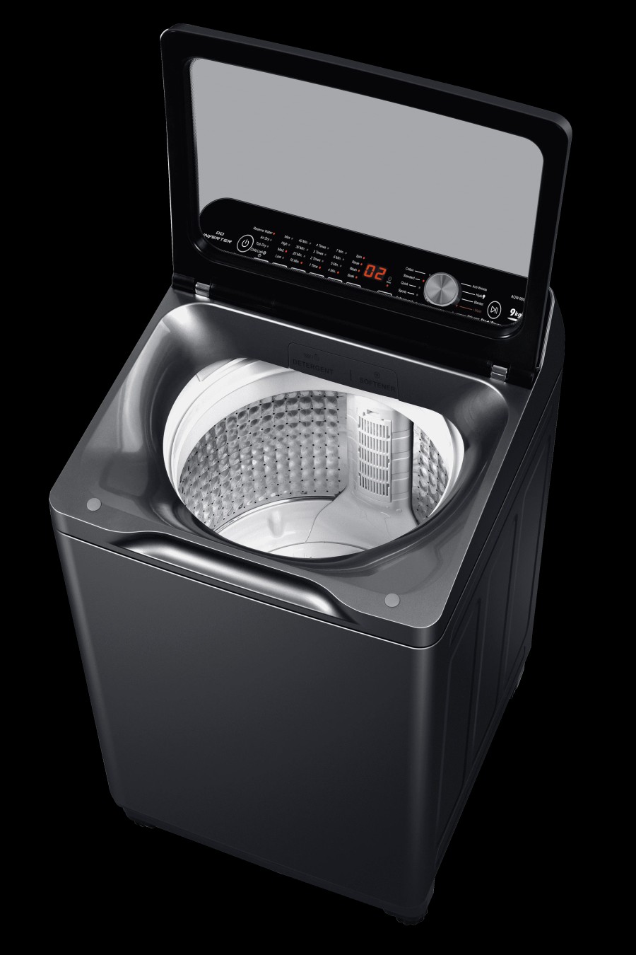 MESIN CUCI AQUA TOP LOADING 12 KG / AQW 1260DR/ TURBOX - iWASH