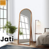 KIRANA Standing Mirror Cermin Hias Kaca Tinggi Kayu Solid Jati 