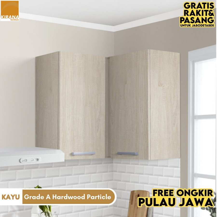 Kirana Kitchen Set Denver Lemari Atas 2 Pintu