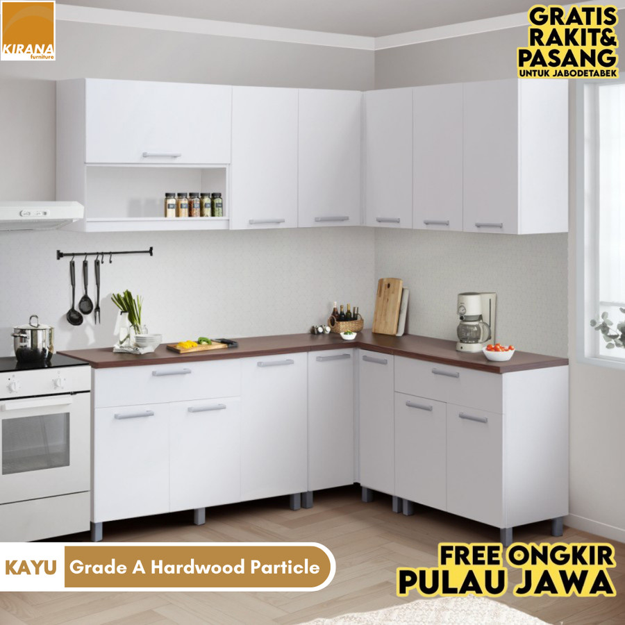 Kirana Kitchen Set Indiana Lemari Kabinet Dapur Rak Dapur