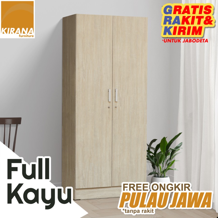 Kirana Lemari Pakaian 2 Pintu Wanaka - SC