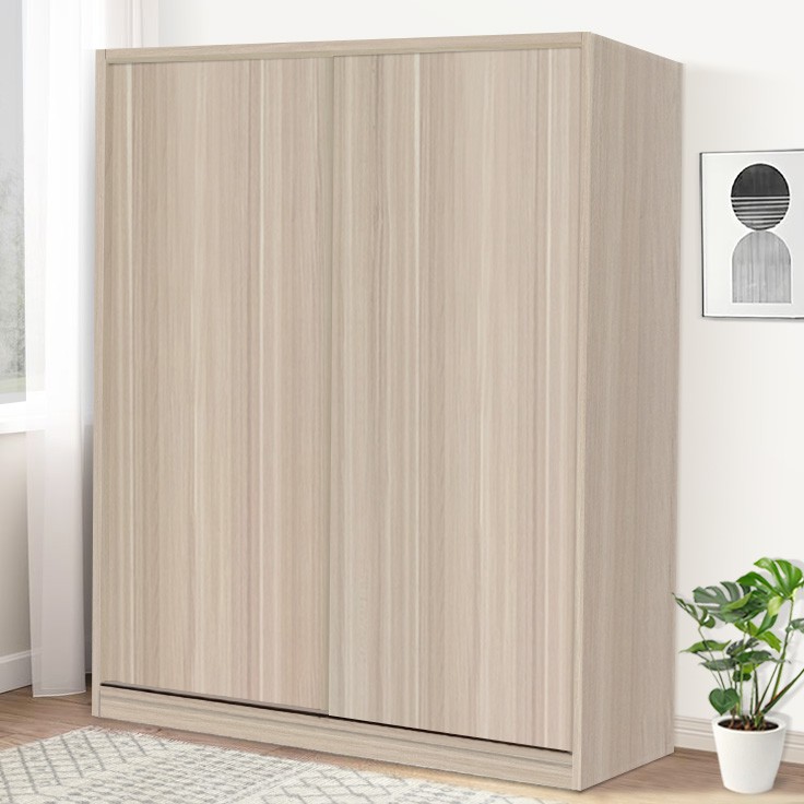 Lemari Pakaian Wardrobe Pintu Sliding / Geser Modern Minimalis - Paris