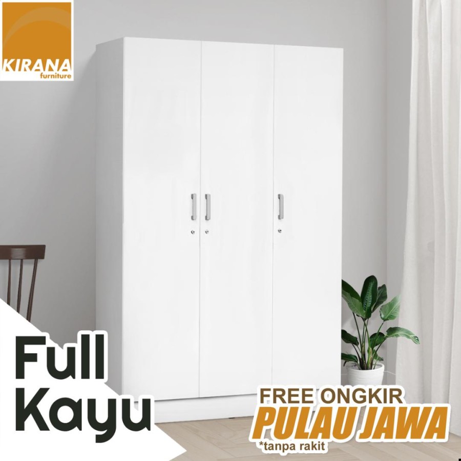 Kirana Lemari Pakaian Wanaka 3 Pintu - SC