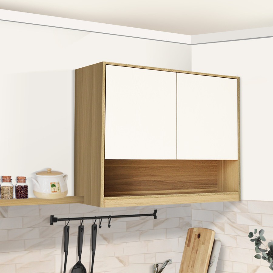Kitchen Set Kayu Rak Dapur Putih Kabinet Dapur Modern Minimalis Miami - 2 Pintu
