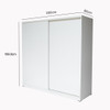 Lemari Pakaian Wardrobe Pintu Sliding / Geser Modern Minimalis - Paris