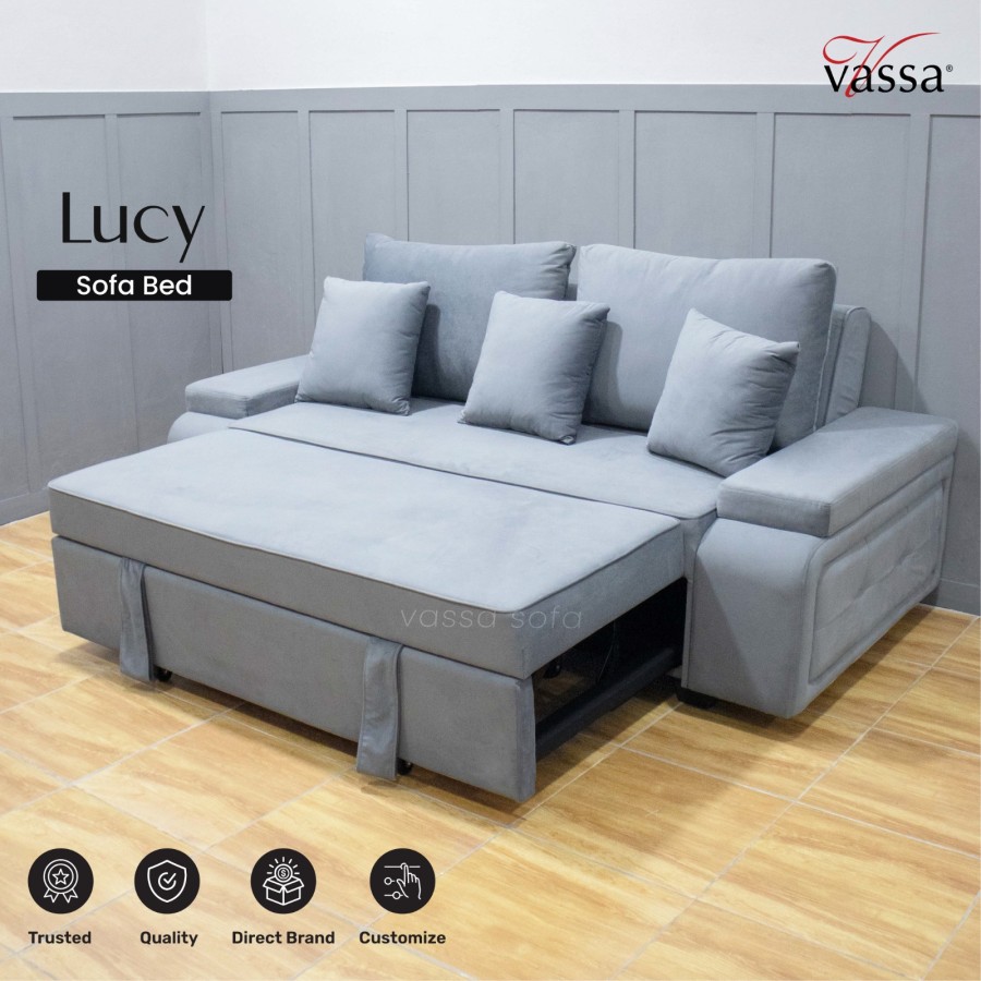 Sofabed Vassa Lucy Sofa Bed Reclining Vassa