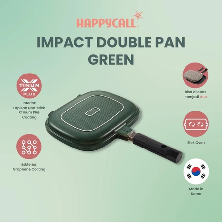 HAPPYCALL IMPACT GRAPHENE DOUBLE PAN GREEN