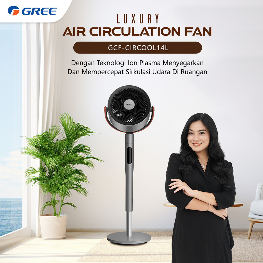 GREE - Air Circulation Fan - Swing Otomatis - Dilengkapi Ion Plasma - GCF-CIRCOOL14L