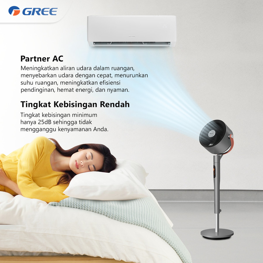 GREE - Air Circulation Fan - Swing Otomatis - Dilengkapi Ion Plasma - GCF-CIRCOOL14L