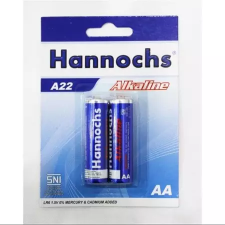 Baterai/Battery Hannochs Alkaline A22 AA/Alkaline A32 AAA/HBC A2/HBC A3