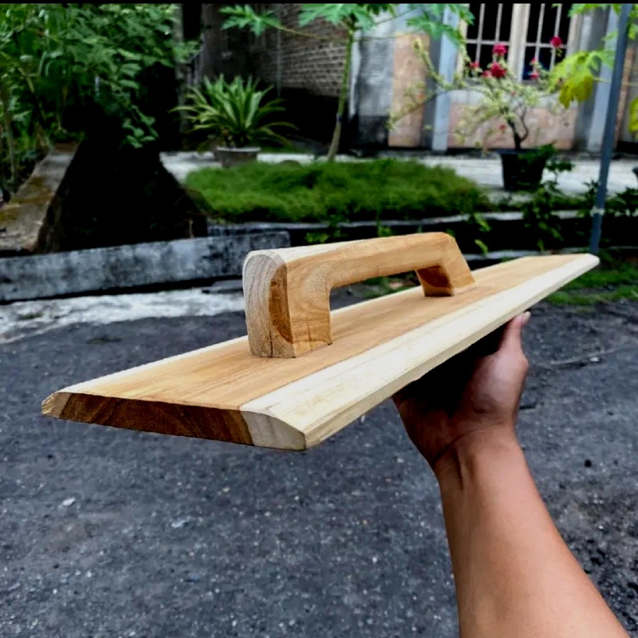 plesteran kayu jati asli 80cm raskam
