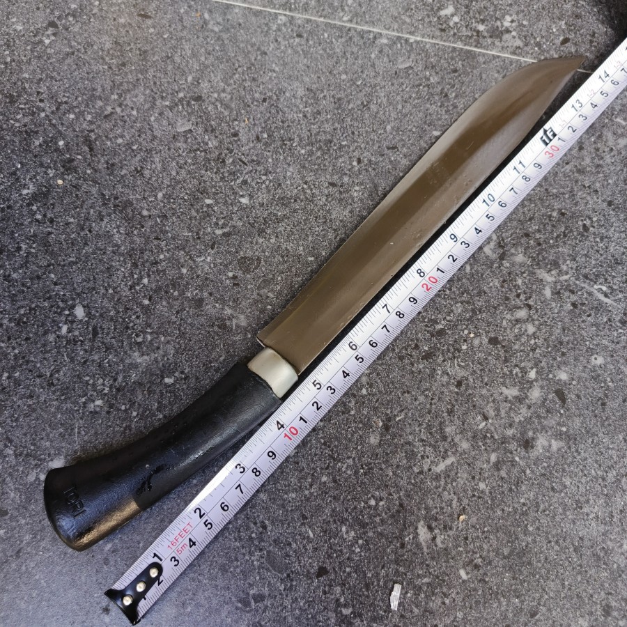 pisau dapur super tajam baja hss panjang bilah 25cm