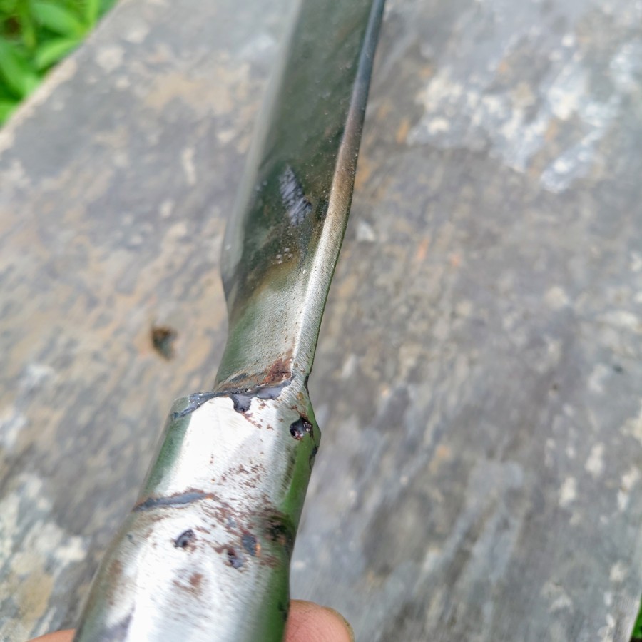 bendo baja sepuhan tua gagang besi anti coplok