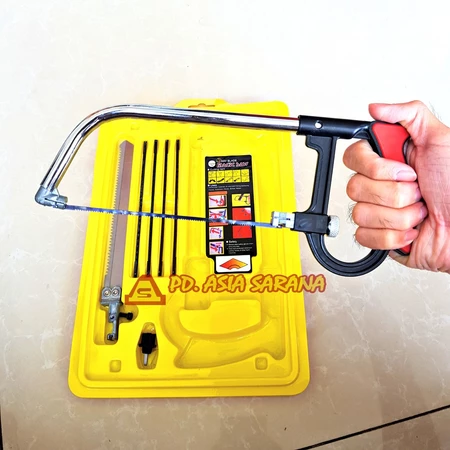 Magic Saw Gergaji Sebaguna Potong Kayu Besi Pipa 3 Way Blade Set Ukir