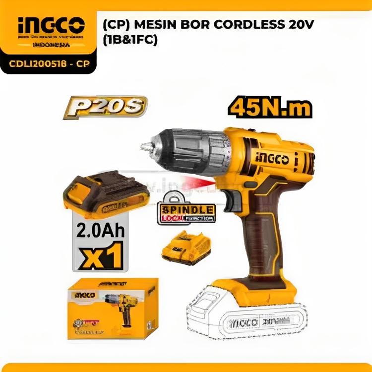 Switch Saklar Cordless Drill INGCO CDLI200518-SP-13 Trigger Mesin Bor AAA22000601