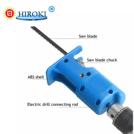 Adaptor Mesin Bor Jig Saw Reciprocating Potong Kayu Besi PVC Hiroki
