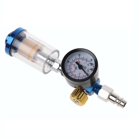 Paket Spray Gun Air Regulator Gauge Water Filter Angin Adapter W101