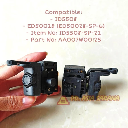Switch Saklar Mesin Bor INGCO ID5508-SP-22 Trigger ON OFF Drill AA007W00125