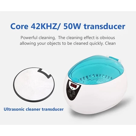 Mesin Ultrasonic 750ml Pembersih Perhiasan Kacamata Deep Cleaner CE-5200A