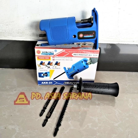 Adaptor Mesin Bor Jig Saw Reciprocating Potong Kayu Besi PVC Hiroki