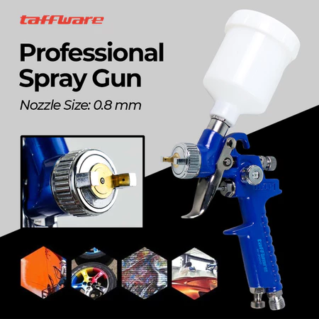 Air Spray Gun HVLP 0.8mm Semprot Cat Angin Mini Tabung Atas TFW-H2000