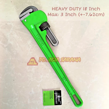 Kunci Pipa 18" Inch TEKIRO WR-PP0292 Heavy Duty Konci Besi Pipe Wrench Ledeng
